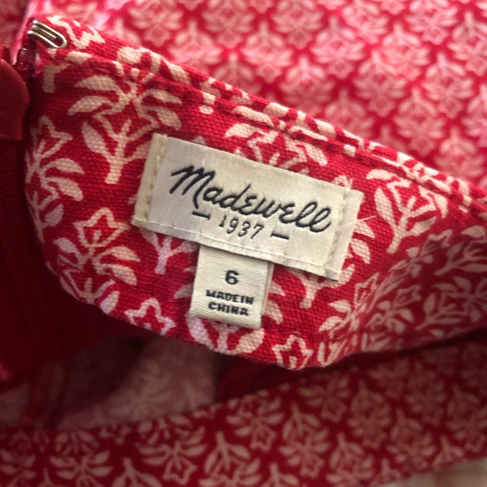 Madewell Tulip Tree Print Mid Rise Short - Picture 4 of 5